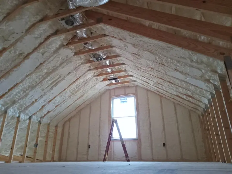 Spray foam roofing application for Crawl Space Insulation project in West Hempfield